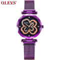 Belle robe dame mode montre-bracelet à Quartz marque de luxe OLEVS 5889 femmes GenderWatch 2020 mode maille matériel dame horloge